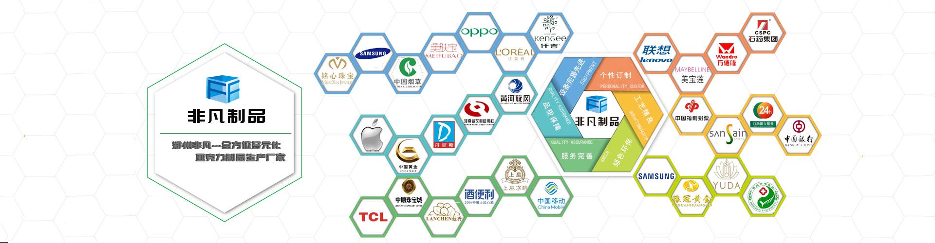 鄭州非凡十年專(zhuān)注亞克力制品加工、亞克力展示架定制,先后服務(wù)于VIVO、三星、丹尼斯等知名品牌企業(yè)!